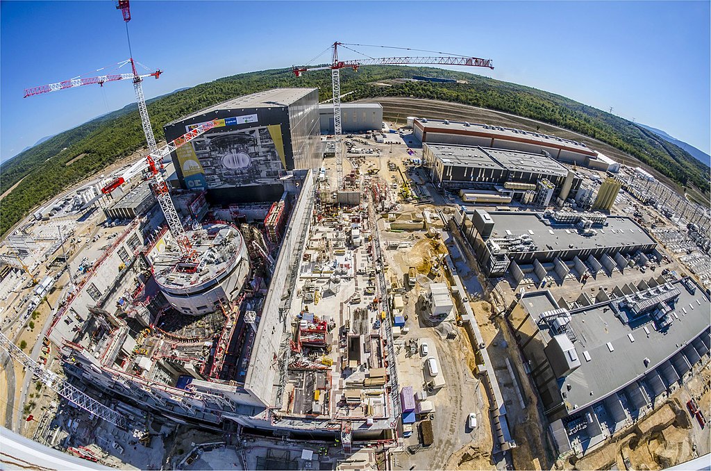 Drone shot of a construction site